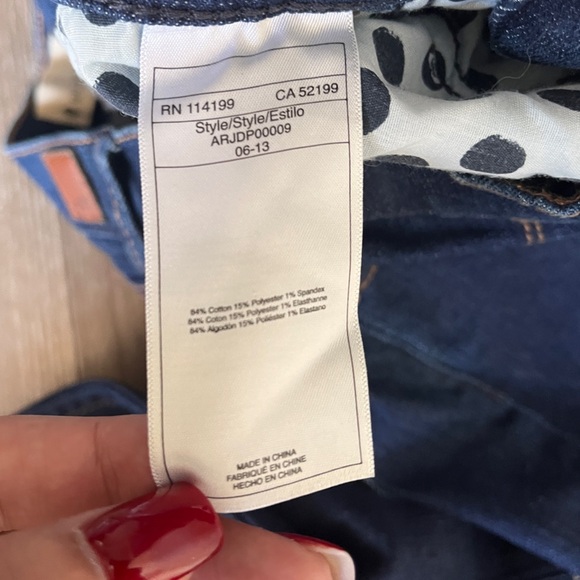 Roxy Denim Low Rise Flare Jeans Tall Y2K sz 1 / 25 - Picture 9 of 9